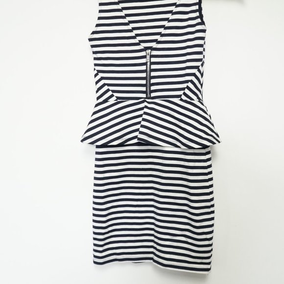 Peplum striped bodycon dress - Picture 3 of 3